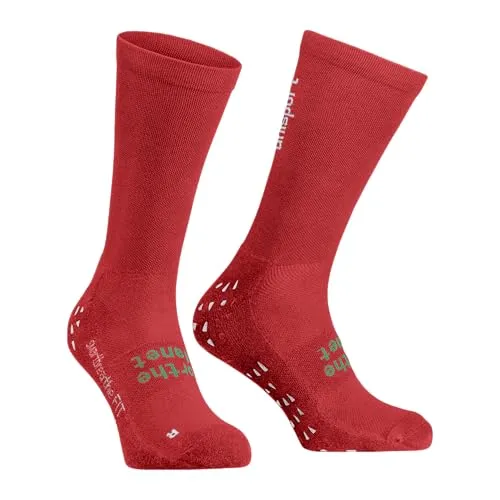 uhlsport Unisex Grip-Socken, Rot, Weiß, 45-47 EU