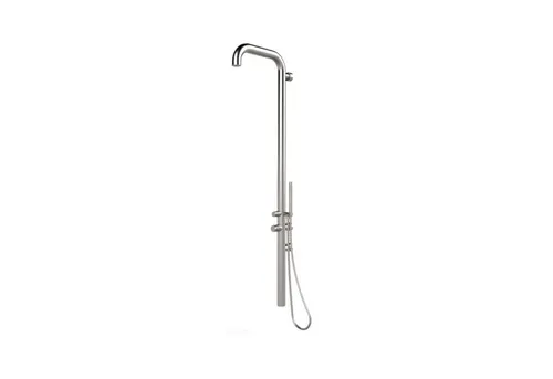 HAF Gartendusche SYLT – Kalt- & Warmwasser Dusche für Wandmontage - HAF Gartendusche SYLT aus robustem V2A-Edelstahl für die Wandmontage. Mit Einhebelmischer für flexible Temperaturregulierung und platzsparendem Design. Ideal für Pools und Gärten, bietet sie Komfort und Langlebigkeit.