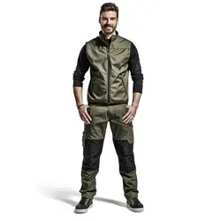 Blakläder® Softshell Weste 3850 2516 - olivegrün/schwarz - XL - Arbeits- & Schutzkleidung: Leichte, windabweisende Softshell Weste mit Stretcheinsätzen für optimale Bewegungsfreiheit und Tragekomfort, ideal für kühlere Arbeitsbedingungen.