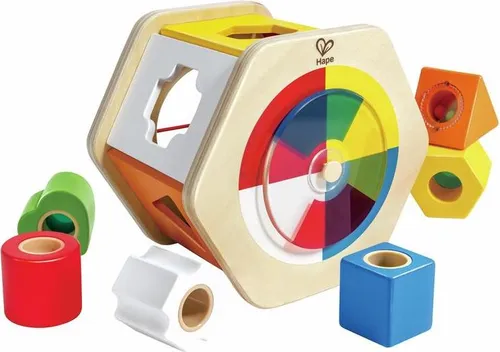 Hape Holz Formsortierer Lernspielzeug für Kinder Multicolor