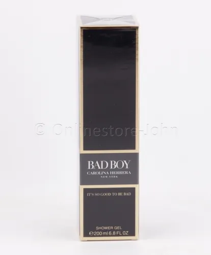 Carolina Herrera Bad Boy Duschgel 200 ml - Dusch- & Badeartikel, cremiger Schaum mit kraftvollem Duft für eine sanfte Hautreinigung und ein Gefühl von Männlichkeit.
