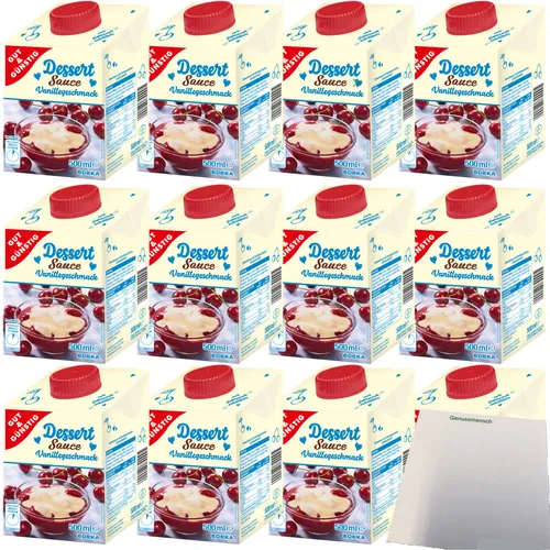 Gut&Günstig sahnige Dessertsauce mit Vanillegeschmack VPE 12x500ml usy Block
