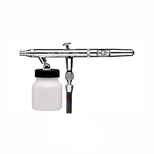 Iwata Airbrush Eclipse 2000 BCS - Präzision für Künstler - Schreibutensilien mit 0,5 mm Düse und Nadel, ideal für feine Details und kreative Projekte. Saugbecher-Inhalt von 28 ml ermöglicht längeres Arbeiten ohne Nachfüllen.