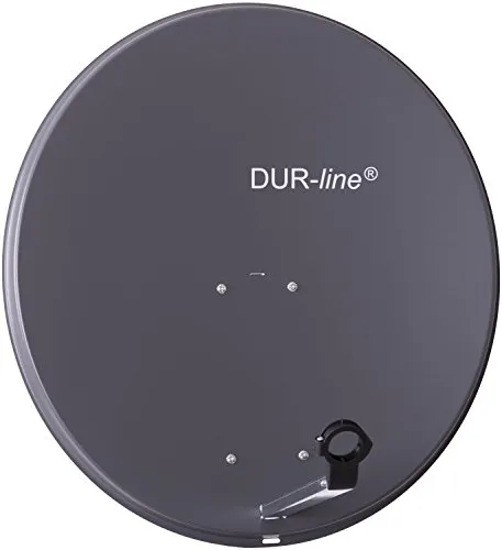 DUR-line MDA 80cm Anthrazit - Hochleistungs-Satellitenschüssel - SAT-Antennen mit 80 cm Durchmesser für besten Empfang auch bei schlechtem Wetter. Montage-freundlich und aus langlebigem Aluminium für optimale Signalqualität.