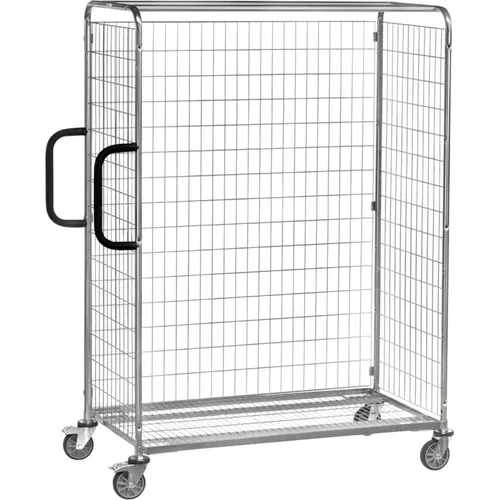 Rückwand als Längswand einhängbar Drahtgitter - Verzinktes Drahtschweißgitter für Kommissionierwagen, ideal für Werkstatteinrichtungen und vielseitig einsetzbar.