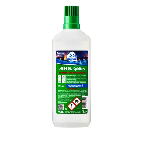 Walter Schmidt AHK Spiritus, 1 L hochwertiger Bioalkohol - Brennstoffe - Vielseitiger Brennspiritus aus hochwertigem Bioalkohol, ideal als Lösemittel, Reinigungsmittel und für Scheibenwischanlagen.
