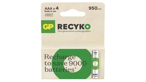 Akumulator NiMH R03 / AAA GP ReCyko 950mAh 1,2V (4szt.) GP Battery 4891199212635