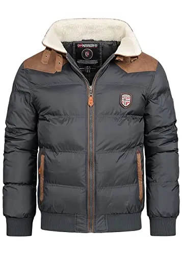 Geographical Norway Herren Winter Steppjacke [GeNo-31-Dk.Grey-Gr.XL] - Stylische und warme Designer Winterjacke für Herren, ideal für kalte Tage. Fällt groß aus, wählen Sie bei Unsicherheiten die größere Größe. Perfekt für Freizeit und Alltag!','category':'Mäntel & Jacken