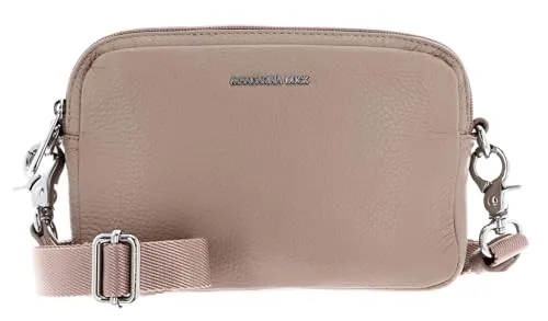 Mandarina Duck Damen Leder Kameratasche Mellow Leather Kamera Bag - Umhängetaschen aus italienischem Leder, nachhaltig verarbeitet, mit verstellbarem Schultergurt und doppeltem Reißverschlussfach für optimale Sicherheit.
