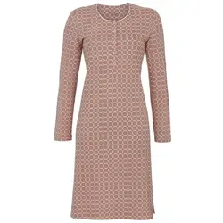 Ringella Nachthemd - Sleepshirt aus Baumwolle/Modal mit Knopfleiste und Grafikdessin orange 36