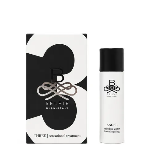 B-Selfie GlamThree Sensational Micellar Water+ Maske - Effektives Gesichtspeeling mit sanfter Formel, ideal für die tägliche Anwendung. Praktische Größe für unterwegs, perfekt für eine erfrischende Pflege.