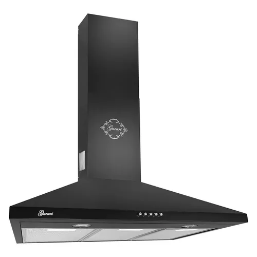 Dunstabzugshaube Gurari GCH C 147 BL 7 N 70 cm 1000m³/h - Elegante Wandhaube mit 1000 m³/h Abluftleistung. Ideal für eine effiziente Küchenbelüftung. Energieeffizienzklasse B und modernes Design in Schwarz.