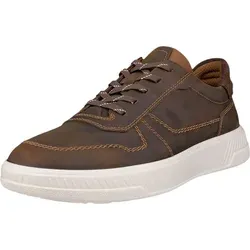 Ecco Herren Schnürschuhe MOVE M, braun(camelcoffee), Gr. 44 - Sneaker für Herren mit hochwertigem Nubukleder, optimalem Laufkomfort durch flache, gelenkschonende Sohle und modernes Design für vielseitige Outfits.