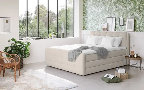 COTTA Boxspringbett Fort mit Bettkasten, inkl. Topper, erhältlich in verschiedenen Breiten (160cm, 180cm & 200cm)