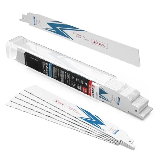 EZARC Säbelsägeblätter R926PM+ Geeignet für Heavy-Metal Schneiden 14TPI 225mm 25tlg