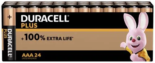 Duracell Plus Power Micro (AAA)-Batterie Alkali-Mangan 1.5V 24St.