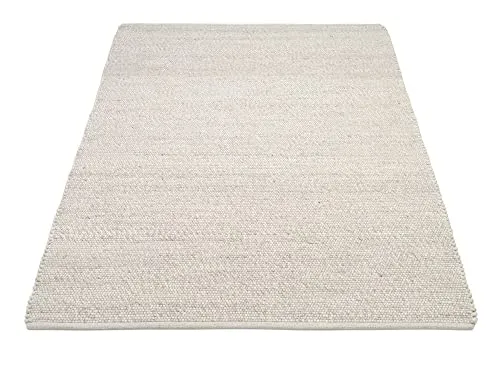 OCI Handweb Teppich Favorit 446 Silber 140 x 200 cm - Teppiche Gegend - Hochwertiger handgewebter Teppich, beidseitig nutzbar und aus edlen Materialien gefertigt für ein stilvolles Zuhause.