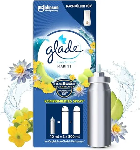 Glade Touch & Fresh (Brise One Touch) Nachfüller, Lufterfrischer Minispray, Marine, 1er Pack (1 x 10 ml)