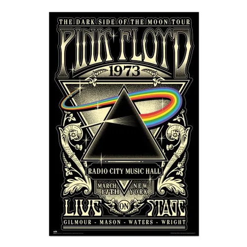 Poster PINK FLOYD - Dark Side OTM Tour New York 1973 61x91,5cm NEU 15608