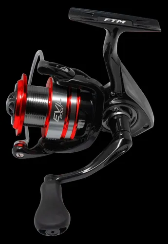 FTM Rolle Evil 2000 - Vielseitige Spinnrolle für Angler - Angelrollen für Süßwasserangeln, ideal für Barbe, Forelle und Zander. Leicht mit nur 249 g und einer maximalen Zugkraft von 8 kg – perfekt für jedes Angelabenteuer!