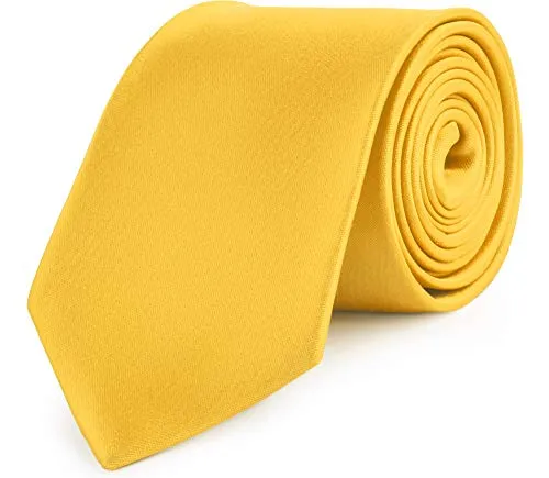 Ladeheid Herren Breite Krawatte KP-8(Honig, 150cm x 8cm)