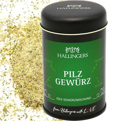 Hallingers Gewürz-Mischung für gegrillte Pilze, Pilzrisotto & Pilzsuppe - Made in Germany
