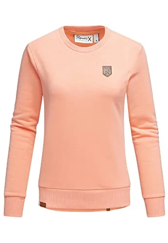 REPUBLIX Damen Kapuzenpullover Sweatjacke Pullover Hoodie Sweatshirt RD-005 Corall M