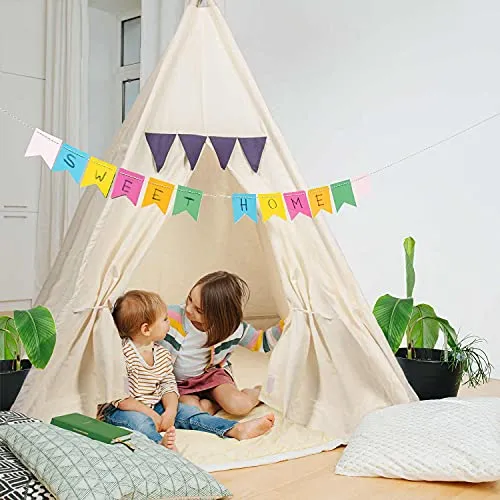 Kinder-Spielzelt Tipi aus 100% Baumwolle von all Kids United