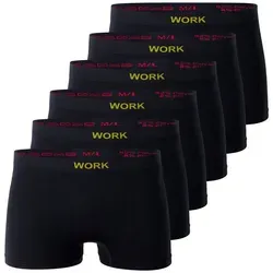 Cotton Prime® Boxershorts (6-St) weiche Microfaser-Qualität schwarz M/L