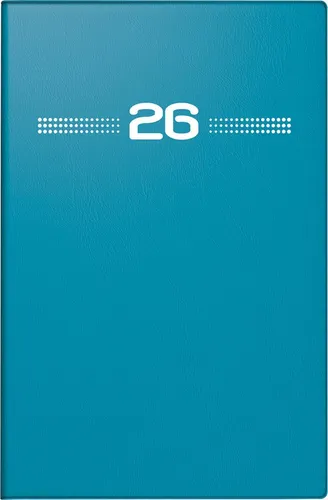 rido/idé Taschenkalender Mod. partner/Industrie I 2026 | A7, Kunststoff, petrol