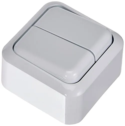 UNITEC Serienschalter Aufputz, lose Standard, weiß