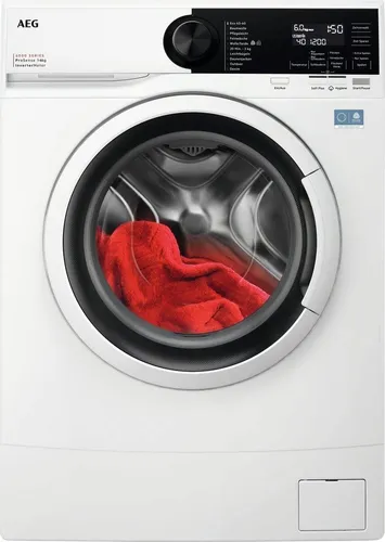 AEG LSR6FA70268 6000 ProSense SlimDesign Waschmaschine - Frontlader mit 6 kg Fassungsvermögen, ProSense Technologie für effizienten Wasser- und Energieverbrauch, Anti-Allergie Programm mit Dampf für hygienische Sauberkeit.