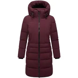 Navahoo Damen Langer Wintermantel - Warmer Steppmantel mit Fleece-Innenfutter - Funktionsjacken, windabweisend und warm gefüttert – ideal für kalte Wintertage mit stylischem Minimalismus und hohem Kragen für optimalen Schutz.