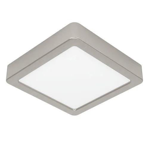 EGLO LED Deckenleuchte Fueva 6, quadratische Deckenlampe, Aufbaulampe aus Metall in Silber und Kunststoff Weiß, Deckenbeleuchtung warmweiß-kaltweiß, 15x15 cm
