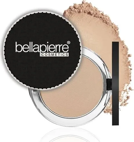 Bellápierre Cosmetics Compact Mineral Foundation Cinnamon 10 g - Make-up mit multifunktionalem Einsatz: Concealer, Foundation, Setting-Powder und leichter Sonnenschutz mit LSF 15. Enthält mineralhaltige Pigmente und pflegendes Jojobaöl für eine glatte Haut.