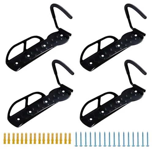 CCLIFE Fahrrad Wandhalterung 4er Fahrradhalterung Wand MAX.35kg Fahrradhalter Aufhängung