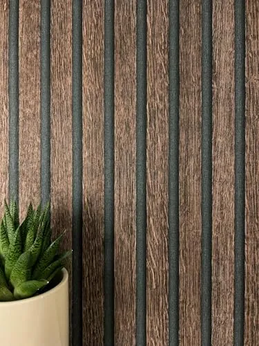 Newroom Tapete Braun Vliestapete Paneele in braun von Newroom