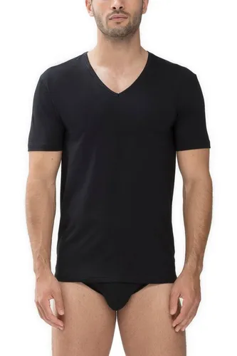 Mey Unterziehshirt DRY COTTON V-Ausschnitt Halbarm schwarz 5 (M) - Herrenunterhemden aus der Dry Cotton Serie, körpernaher Schnitt für optimalen Tragekomfort, ideal als Unterwäsche oder lässiges Basic.