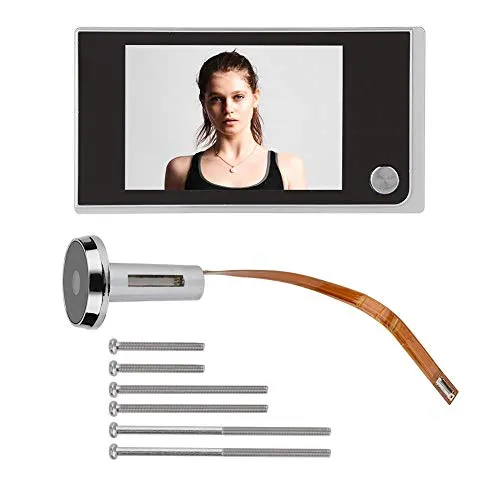 LetCart Elektronischer Türspion, 3,5 Zoll LCD Tür elektronische Guckloch Kamera 120-Grad-Digital-Türklingel Low Power Türspion für Zuhause Büro, Ohne Nachtsicht