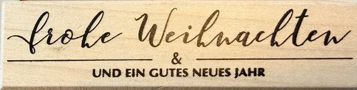Rayher Stempel frohe Weihnachten & gutes neues Jahr