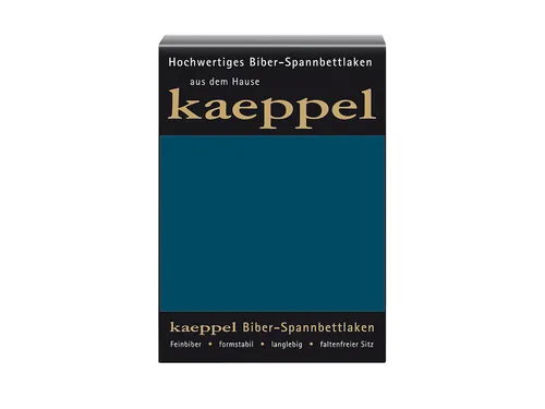 Kaeppel Spannbettlaken Biber, kuschelig weich für den Winter - Spannbettlaken aus 100% Baumwolle mit rundum Gummizug. Ideal für gemütliche Nächte in der kalten Jahreszeit, waschbar bis 60°.