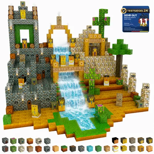 Magnetische Bausteine Ägypten 80 Teile | Konstruktionsspielzeug ab 3 Jahren
