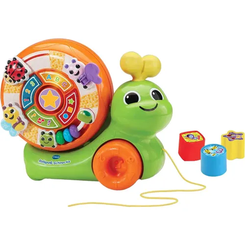 Rollspaß-Schnecke von VTech - Nachziehspielzeug, ideales Geschenk und perfekte Party-Dekoration für Kinder, herausragendes Design sorgt für Spielspaß und Förderung der motorischen Fähigkeiten.