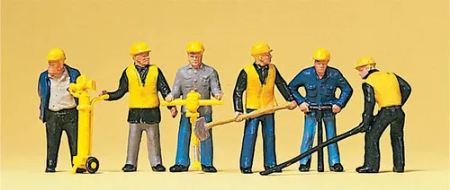 Preiser 10035 Spur H0 Gleisbautrupp  1:87 von Preiser