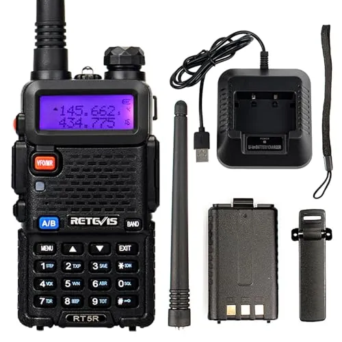 Retevis RT5R Walkie-Talkies - Doppelband Radio Funkgeräte, robust und ideal für Outdoor-Aktivitäten oder Veranstaltungen.