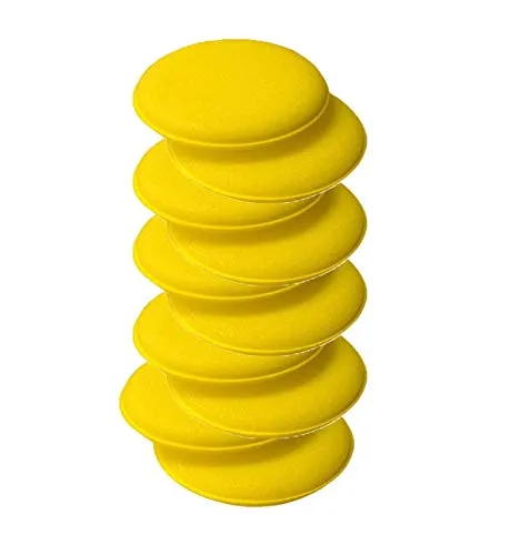 Craft-Equip Basic 10er Pack 100mm Applikator Pad Polierpad Schaum Wachs Detail