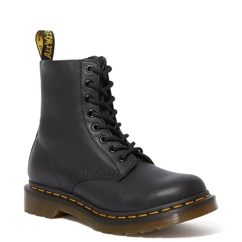 Dr. Martens Leder-Boots Schwarz - Größe 43, rutschhemmende Laufsohle und verstärkte Kappen für optimalen Halt