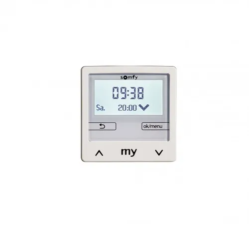 Somfy Chronis Smoove IB+ Pure White - Smart Home Fernbedienung - Hausautomatisierung / Smart Home, intuitives Design mit einfacher Bedienung für optimale Steuerung Ihrer Jalousien und Rollläden.
