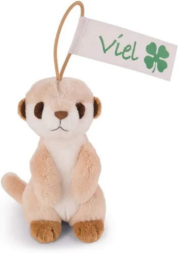 NICI Plüschanhänger Erdmännchen - Viel Glück - Kuscheltiere - Weicher Plüschanhänger (11cm) mit elastischer Schlaufe und Glücks-Fähnchen, perfekt als Geschenk oder Glücksbringer.