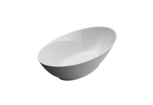 Mai & Mai Aufsatzwaschbecken Col807 - Oval aus Gussmarmor - Elegantes Waschbecken aus Mineralguss, ovales Design, hygienisch und leicht zu reinigen, ideal für ein exklusives Badezimmer.